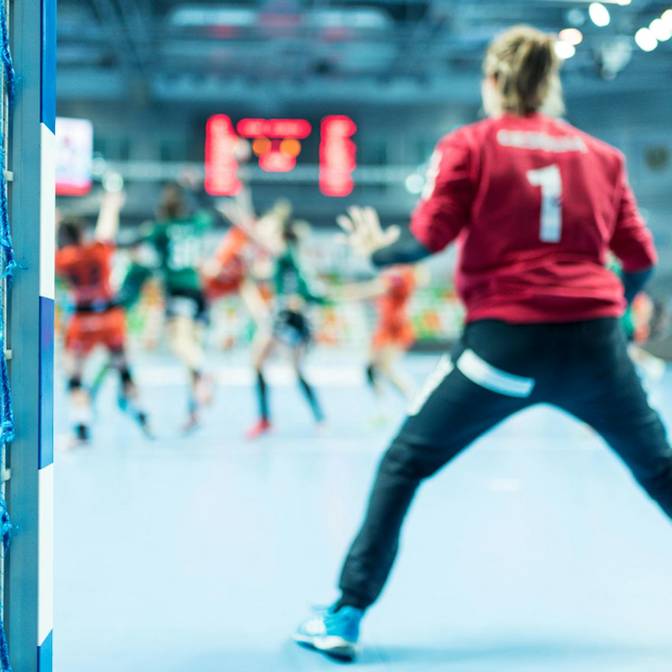 Foto von einem Handballspiel